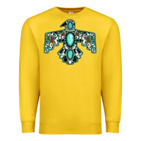 Lemon cowhide turquoise thunderbird Premium Sweatshirt - Jasminsmagicworld