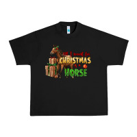 Black All I Want For Christmas Is A Horse Urban Heavy Tee - LillyAllenDesigns