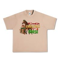 Burro All I Want For Christmas Is A Horse Urban Heavy Tee - LillyAllenDesigns