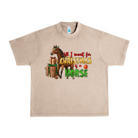 French Oak All I Want For Christmas Is A Horse Urban Heavy Tee - LillyAllenDesigns