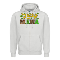 Dove Grey lucky mama st patricks day Zipper Hoodie - Jasminsmagicworld
