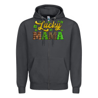 Smoke lucky mama st patricks day Zipper Hoodie - Jasminsmagicworld