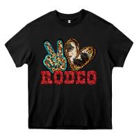Black Peace Love Rodeo Heavy Core Tee - Jasminsmagicworld