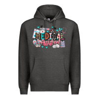 Charcoal Heather medical assistant Premium Hoodie - BarkalooDesign