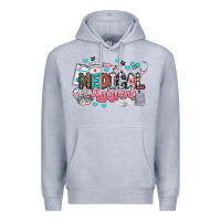Heather Grey medical assistant Premium Hoodie - BarkalooDesign