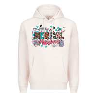 Pale Pink medical assistant Premium Hoodie - BarkalooDesign