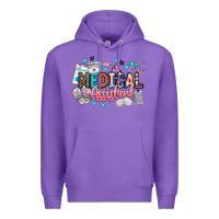Purple medical assistant Premium Hoodie - BarkalooDesign
