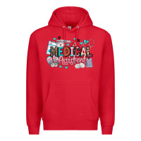 Red medical assistant Premium Hoodie - BarkalooDesign