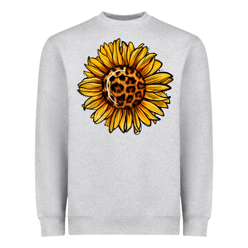 Sunflower Leopard Heavyweight Sweatshirt by Jasminsmagicworld | Teevron