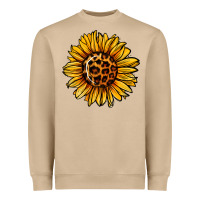 Mushroom sunflower leopard Heavyweight Sweatshirt - Jasminsmagicworld
