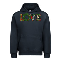 Navy christmas love Urban Hoodie - RanaPortraitStore