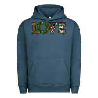 Pigment Midnight Navy christmas love Urban Hoodie - RanaPortraitStore