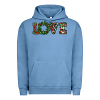 Pigment Pebble Blue christmas love Urban Hoodie - RanaPortraitStore