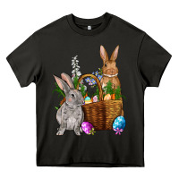 Asphalt Bunnys carrots eggs with basket easter Heavy Core Tee - OliviaCreatesArt