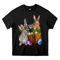 Black Bunnys carrots eggs with basket easter Heavy Core Tee - OliviaCreatesArt