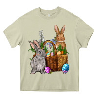 Mossy Bunnys carrots eggs with basket easter Heavy Core Tee - OliviaCreatesArt