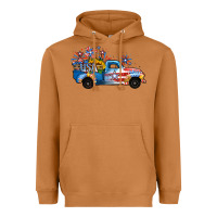 Meerkat USA 4th of July Sunflower Truck Heavyweight Hoodie - Jasminsmagicworld