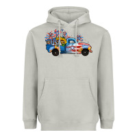 Moon Dust USA 4th of July Sunflower Truck Heavyweight Hoodie - Jasminsmagicworld
