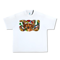White dachshund christmas joy Urban Heavy Tee - RanaPortraitStore