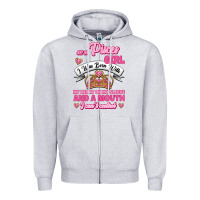 Heather Grey As A Pisces Girl I Was Born With My Heart On My Sleeve And A Mouth Zipper Hoodie - Jasminsmagicworld