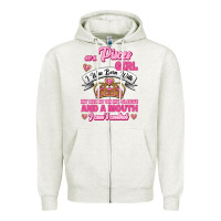 Oatmeal Heather As A Pisces Girl I Was Born With My Heart On My Sleeve And A Mouth Zipper Hoodie - Jasminsmagicworld