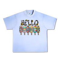 Grape Ice name vibrant summer greeting with popsicles Urban Heavy Tee - CowhideDigitalArt