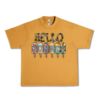 Peanut Butter name vibrant summer greeting with popsicles Urban Heavy Tee - CowhideDigitalArt