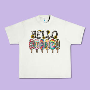Name Vibrant Summer Greeting With Popsicles Urban Heavy Tee Designed By Cowhidedigitalart