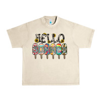 Sandshell name vibrant summer greeting with popsicles Urban Heavy Tee - CowhideDigitalArt