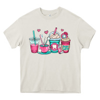 Cream dentist coffee cups Heavy Core Tee - OliviaCreatesArt