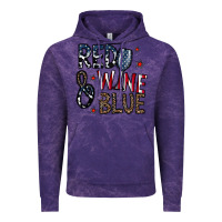 Cloud Purple red wine blue Vintage Hoodie - CowhideDigitalArt