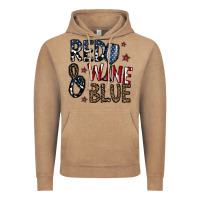 Vintage Coffee red wine blue Vintage Hoodie - CowhideDigitalArt