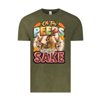 Vintage Olive Oh for peeps sake Easter Day Vintage Tee - LillyAllenDesigns