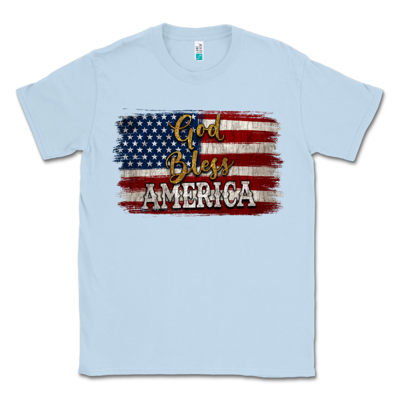 God Bless America Distressed Flag Classic Tee by Jasminsmagicworld | Teevron