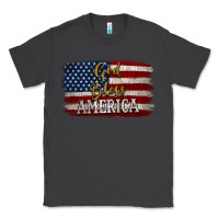 Smoke God Bless America Distressed Flag Classic Tee - Jasminsmagicworld
