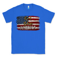 True Royal God Bless America Distressed Flag Classic Tee - Jasminsmagicworld