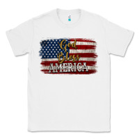 White God Bless America Distressed Flag Classic Tee - Jasminsmagicworld