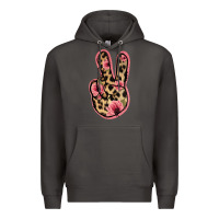 Smoke Floral Leopard Peace Sign Premium Hoodie - Jasminsmagicworld