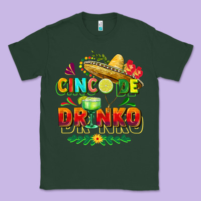 Cinco De Drinko Classic Tee Designed By Fadigitalartstudio