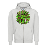 Dove Grey lucky leopard st patricks sunflower Zipper Hoodie - Jasminsmagicworld