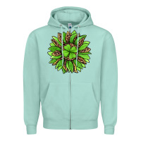 Seafoam lucky leopard st patricks sunflower Zipper Hoodie - Jasminsmagicworld