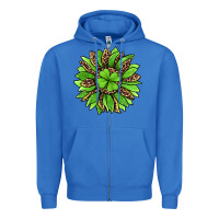 True Royal lucky leopard st patricks sunflower Zipper Hoodie - Jasminsmagicworld