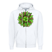 White lucky leopard st patricks sunflower Zipper Hoodie - Jasminsmagicworld