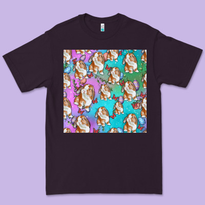 Easter Bunny With Truck Seamless Pattern Premium Tee Designed By Bundleandbundleshop