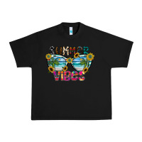 Black Summer Vibes Urban Heavy Tee - CowhideDigitalArt