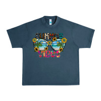 Midnight Navy Summer Vibes Urban Heavy Tee - CowhideDigitalArt