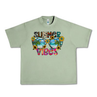 Oil Green Summer Vibes Urban Heavy Tee - CowhideDigitalArt