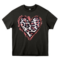 Asphalt Leopard Glitter Heart Heavy Core Tee - Jasminsmagicworld