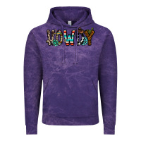 Cloud Purple howdy Vintage Hoodie - CowhideDigitalArt