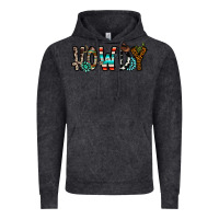 Vintage Black howdy Vintage Hoodie - CowhideDigitalArt